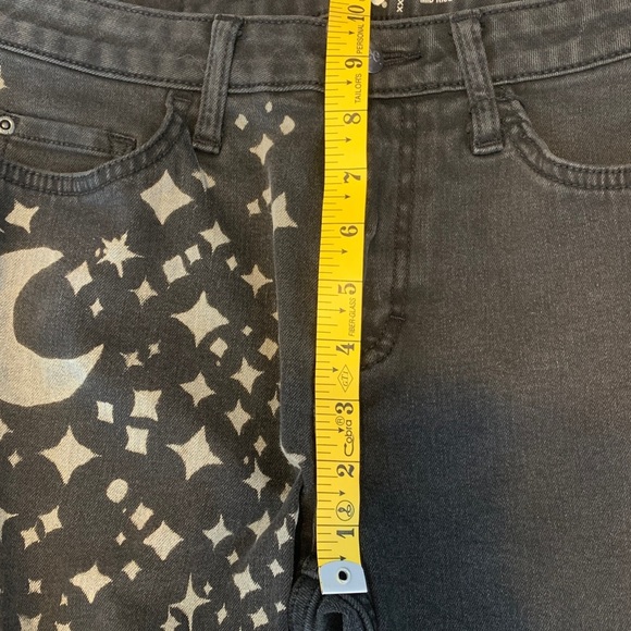 Lee Dark Gray black Boot Cut regular fit Jeans midrise stars and moons size 6 - Picture 5 of 10